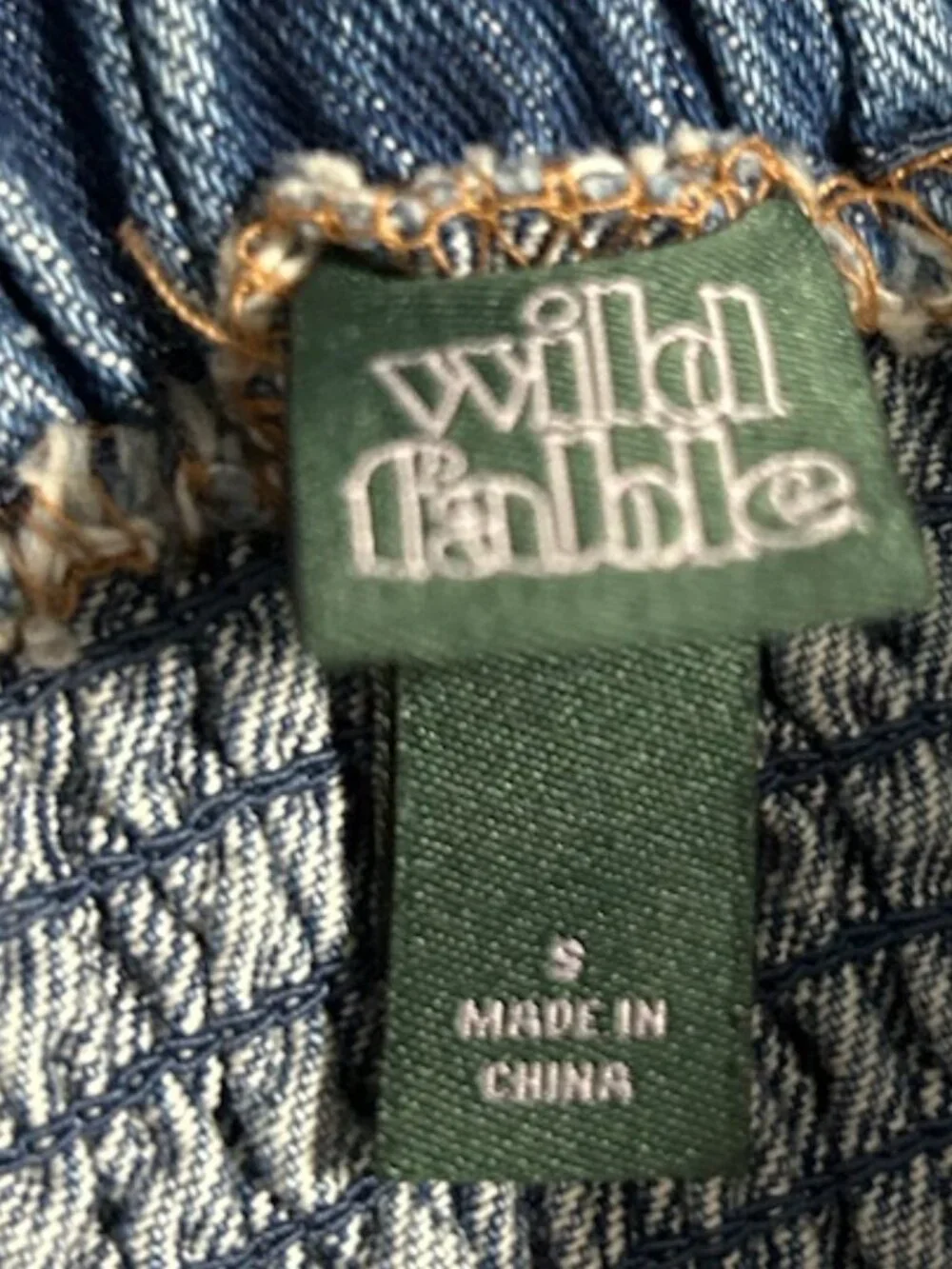 wild fable Denim Strapless Cargo Jumpsuit - Light Blue - Picture 11 of 12